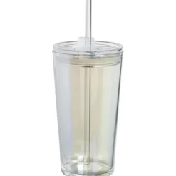 Drinkbeker Met Rietje Holo - 650 ml^ Glazen