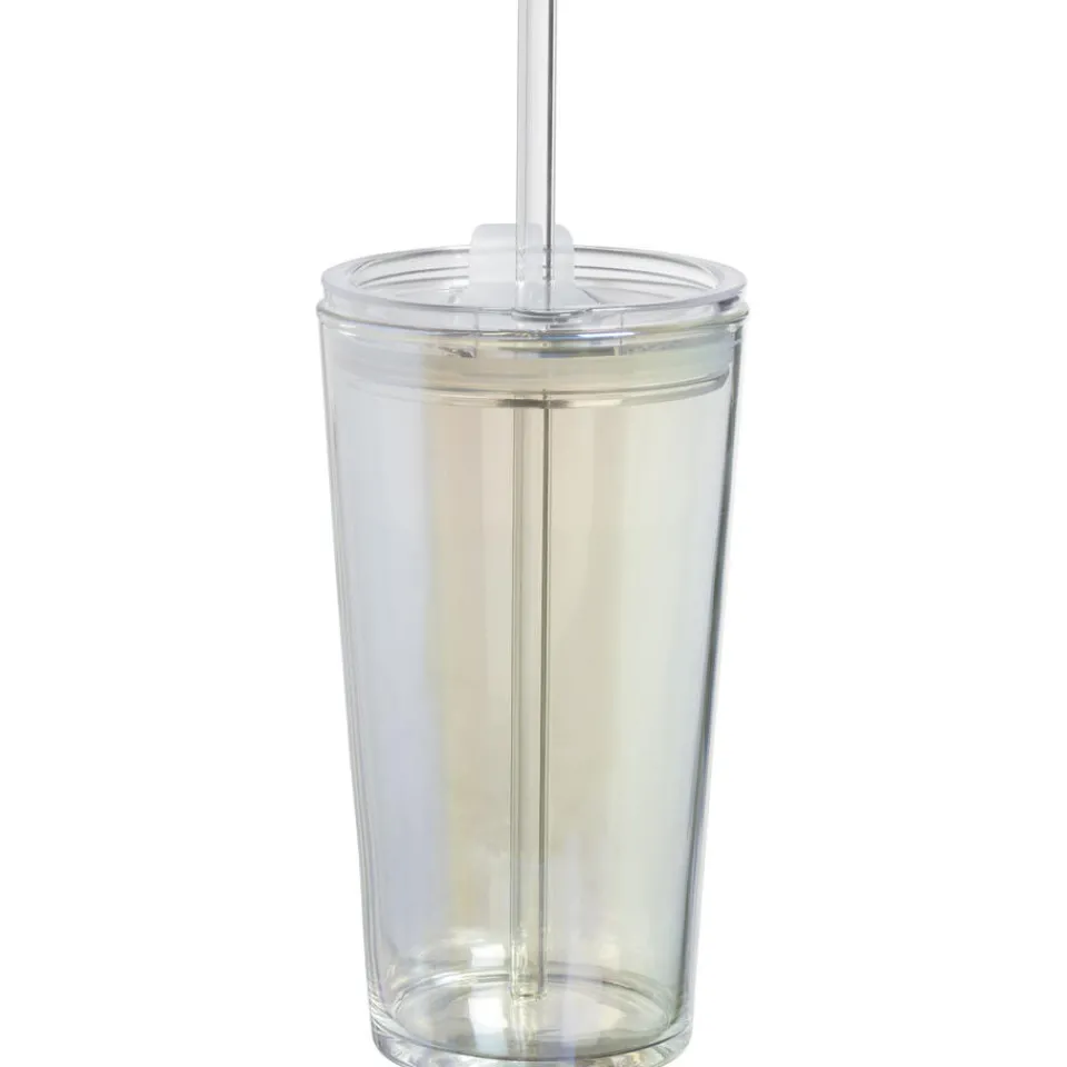 Drinkbeker Met Rietje Holo - 650 ml^ Glazen