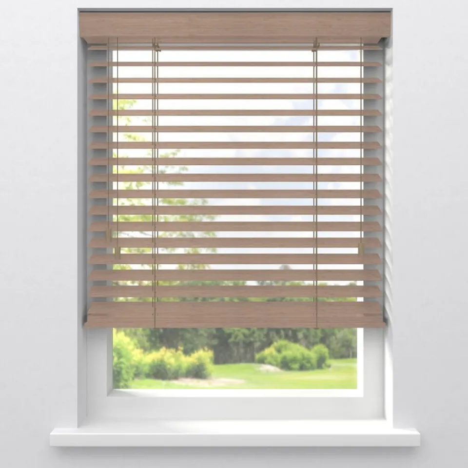 Fenstr Bamboe Jaloezie Wietze Beige 50mm^ Jaloezieën