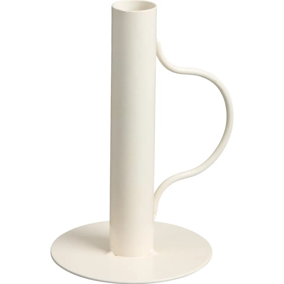 Kandelaar Pitou Off-White - 14,5 cm 15 cm^ Kandelaars