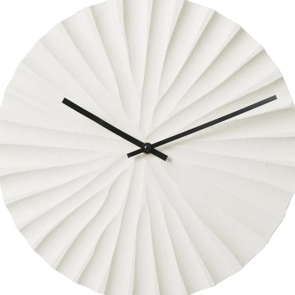 Klok Igon Off-White^ Wanddecoratie|Klokken