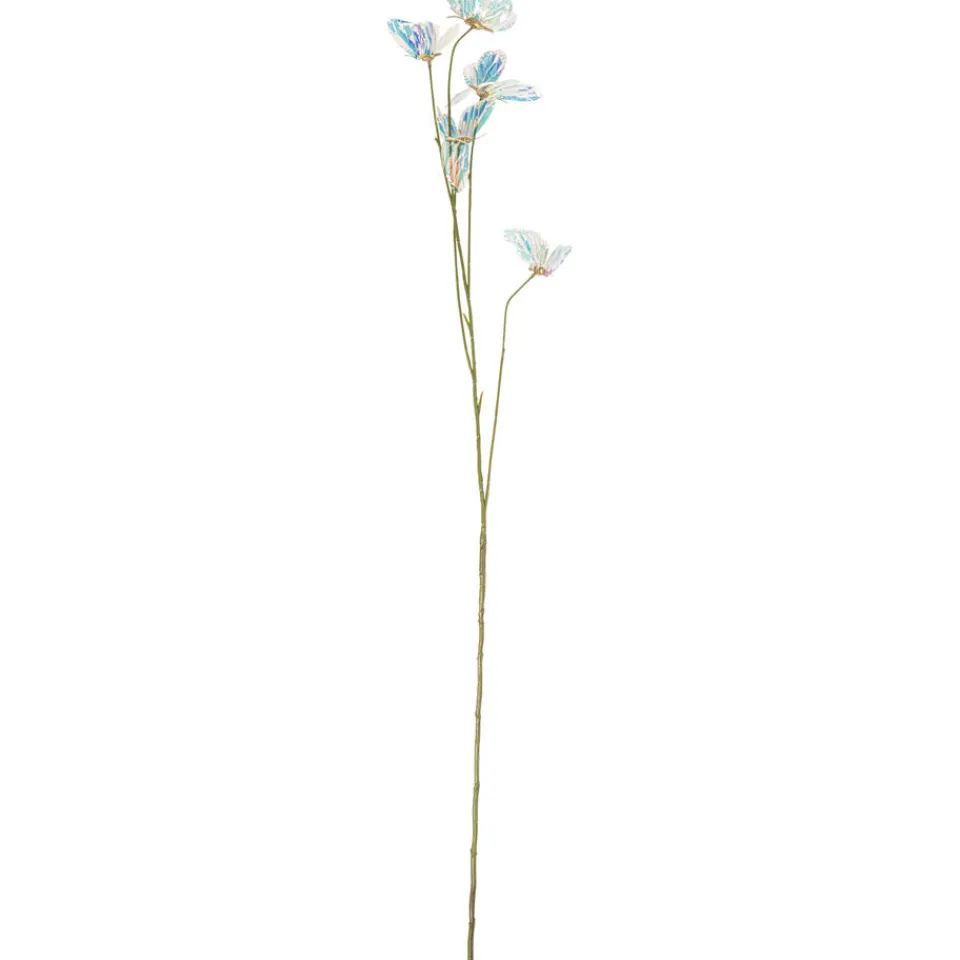 Kunsttak Vlinder Holo Crème^ Kunstplanten & Kunstbloemen