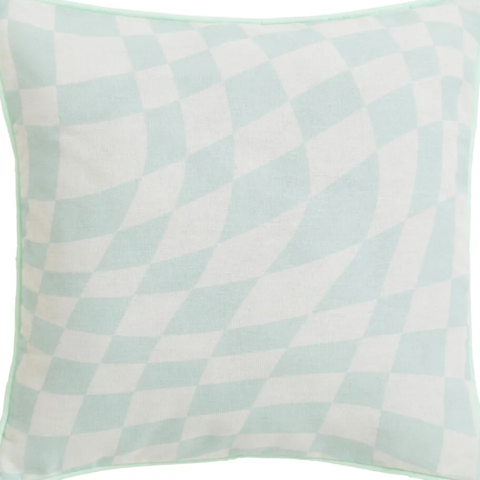 Kussen Wave Blocks Mint 45x45 cm^ Sierkussens