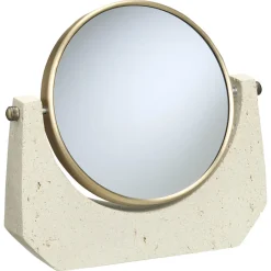 Make-Up Spiegel Tratine Zand/Brons^ Spiegels|Badkameraccessoires