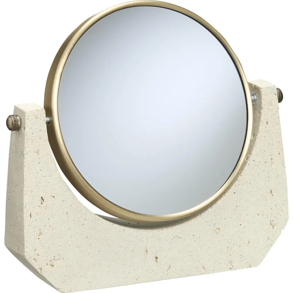 Make-Up Spiegel Tratine Zand/Brons^ Spiegels|Badkameraccessoires
