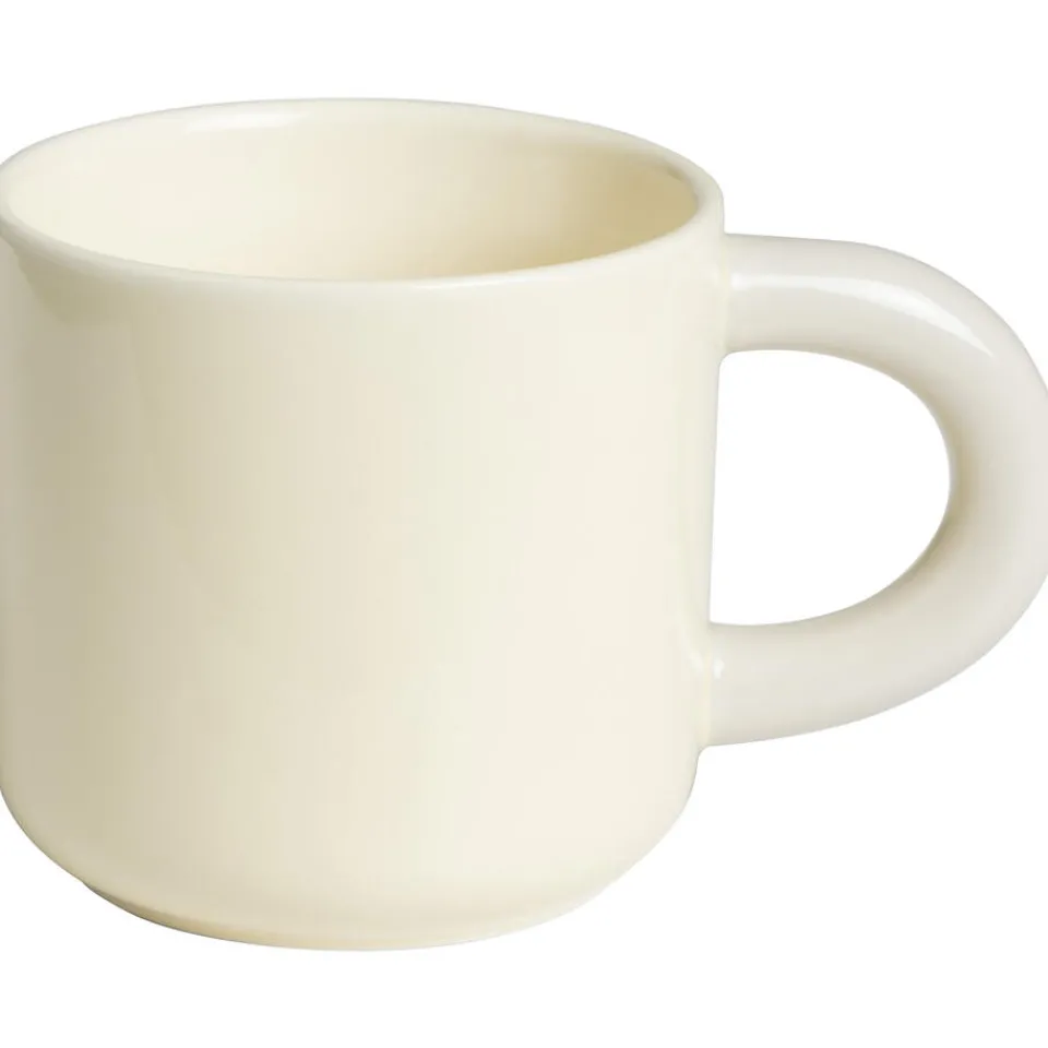 Mok Met Oor Shapes Vanille-Zand 300ml^ Mokken