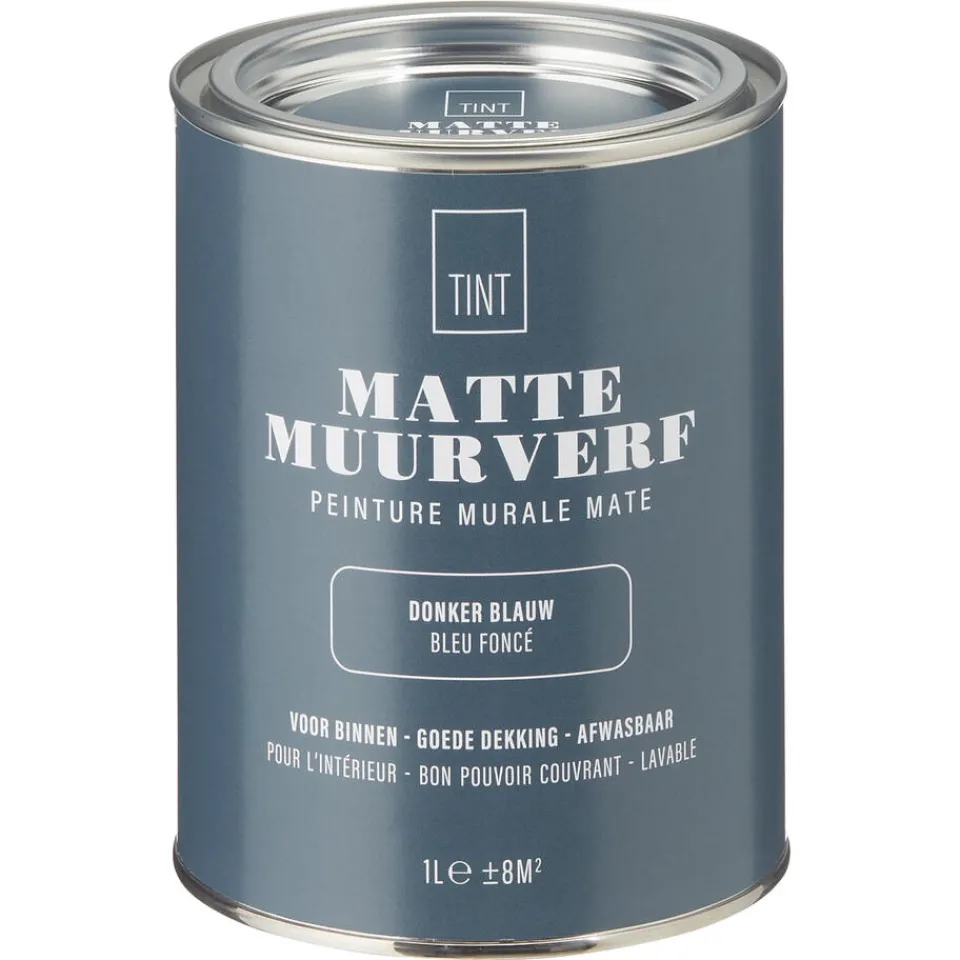 Muurverf Mat Donker 1 l^ Muurverf