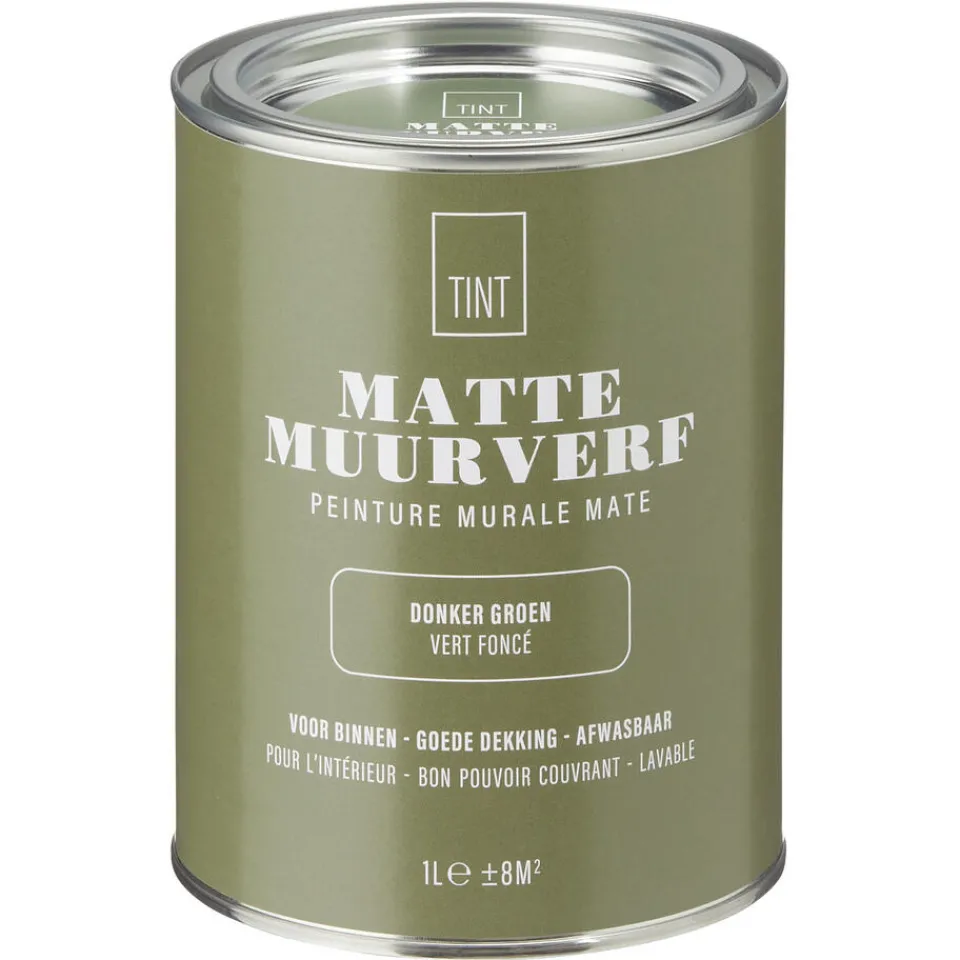 Muurverf Mat Donker 1 l^ Muurverf