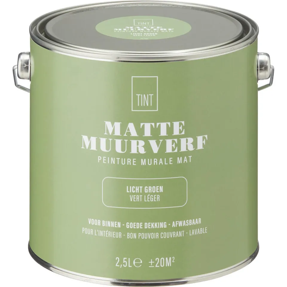 Muurverf Mat Licht 2.5 l^ Muurverf