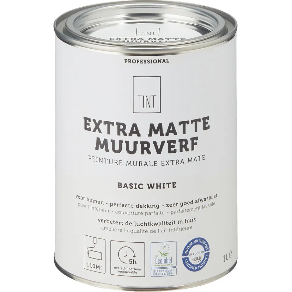 Muurverf Professional Basic White 1 l^ Muurverf