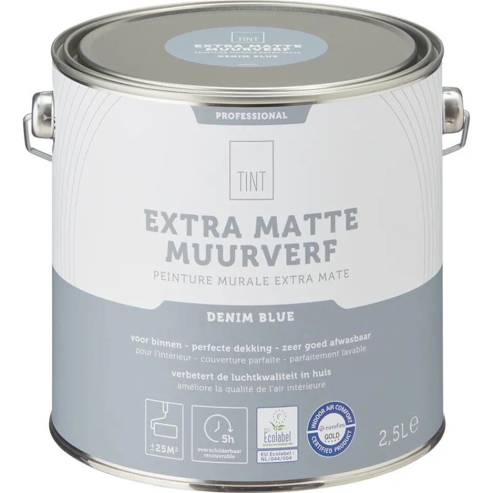 Muurverf Professional Denim Blue 2.5 l^ Muurverf