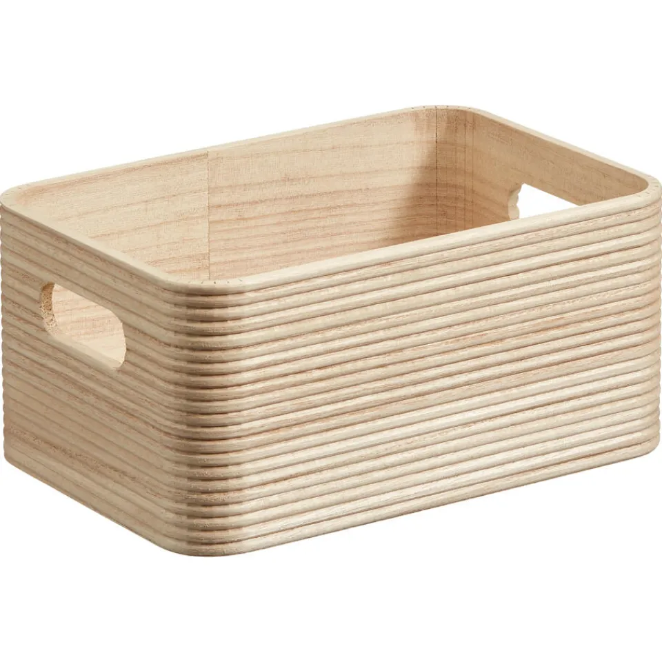 Opbergkist Husum Hout Naturel 23x16x10 cm^ Opbergkisten
