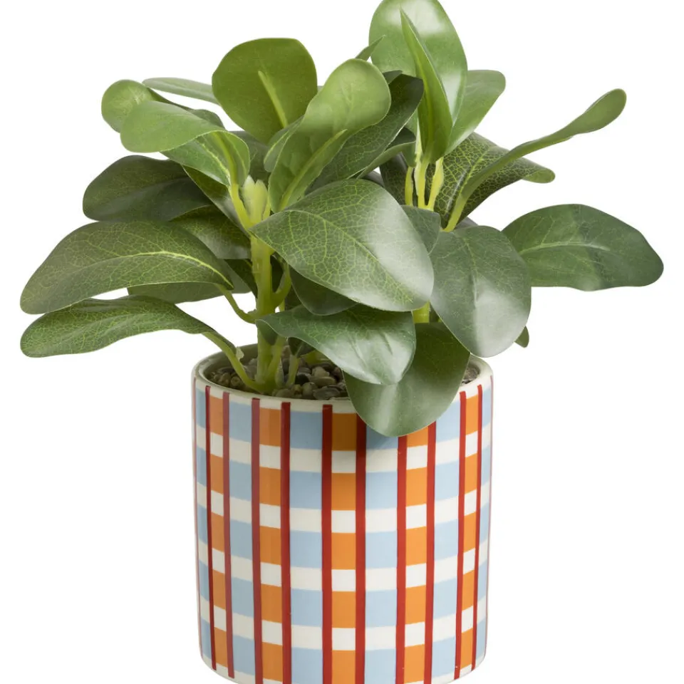 Plant In Pot Carreaux^ Kunstplanten & Kunstbloemen