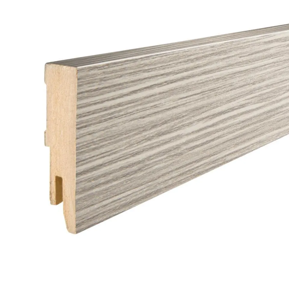 Plint Lichtgrijs Eiken MDF 6 cm^ Plinten