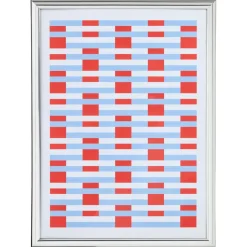 Poster Grafisch Stripes Zilver 35x60 cm^ Wanddecoratie
