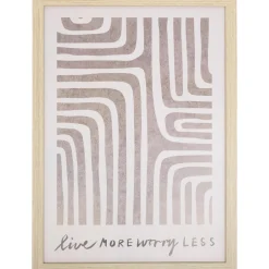 Poster Worry Less^ Wanddecoratie