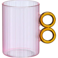 Theeglas Rings /Amber - 480 ml^ Glazen