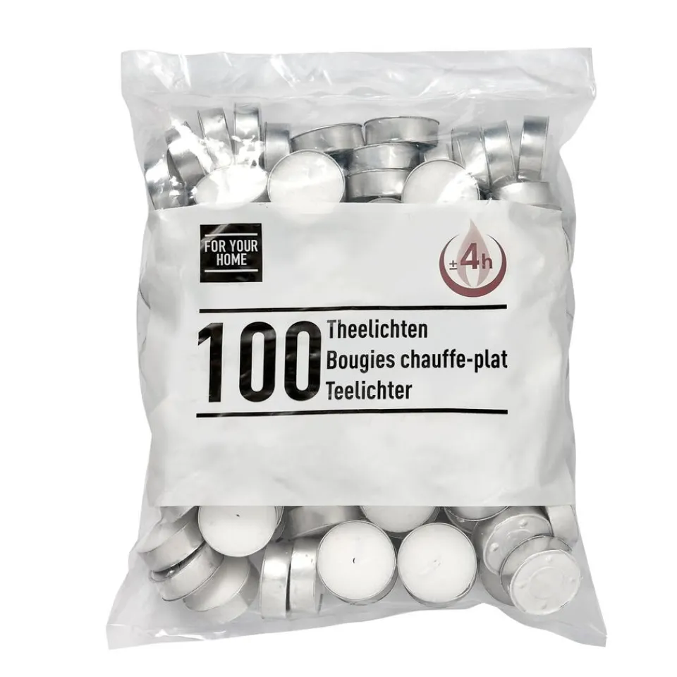 Theelichten 100 Stuks^ Kaarsen & Theelichten