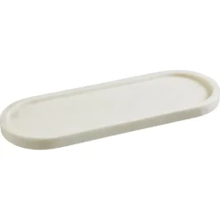 Tray Badkamer Ovaal Marmer^ Badkameraccessoires