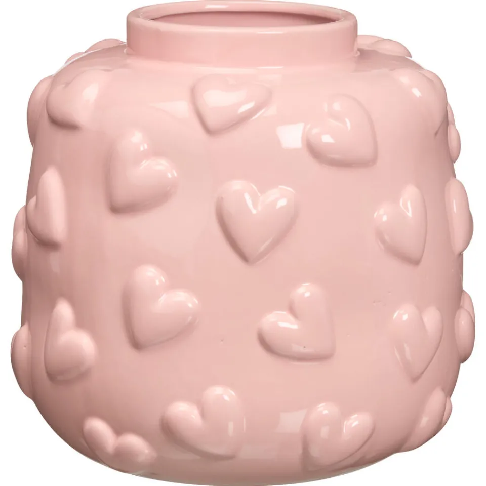 Vaas Hartjes Roze^ Vazen & Potten