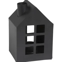 Waxinelichthouder Huis Metaal 13 cm^ Waxinelichthouders